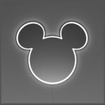 Neon Yellowpop Disney Mickey Mirror      srebrny