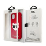 Karl Lagerfeld KLHCN61SLCHRE iPhone 11 6,1" / Xr hardcase red Silicone Choupette - imagine 8