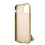 Guess GUHCN58RSSABE iPhone 11 Pro beige  hard case Saffiano with ring stand - imagine 6