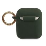 Guess GUACA2LSTLKA AirPods cover khaki Silicone Triangle Logo - imagine 2