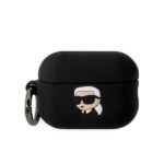 Karl Lagerfeld KLAP2RUNIKK AirPods Pro 2 (2022/2023) cover black Silicone Karl Head 3D