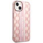 Karl Lagerfeld KLHCP14MHKLSPCP iPhone 14 Plus / 15 Plus 6,7" hardcase pink Mono Vertical Strip - imagine 4
