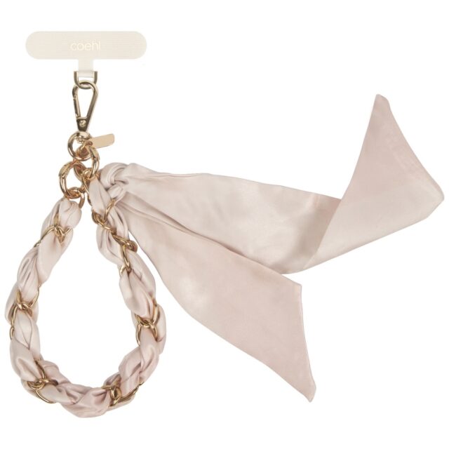 Universal 2-in-1 phone lanyard UNIQ Coehl Caryne dusty nude - imagine 2