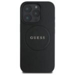 Guess GUHMP16XPGHSMMK iPhone 16 Pro Max 6.9" black hardcase Grained Ring MagSafe - imagine 3