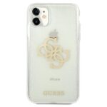 Guess GUHCN61PCUGL4GTR iPhone 11 6,1"/ Xr transparent hard case Glitter 4G Big Logo - imagine 3