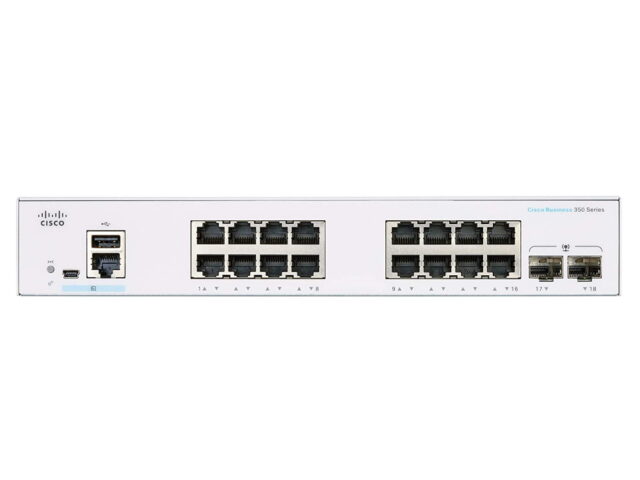 Cisco CBS350-16T-2G | Switch | 16x RJ45 1000Mb/s, 2x SFP - imagine 2
