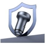 USAMS CC327 car charger Aluminum 45W USB-A USB-C tarnish - imagine 2