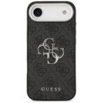 Case Guess 4G Big 4G Classic Logo for iPhone 17 Air black silver - imagine 3