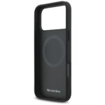 Mercedes Leather Vintage Logo MagSafe Case for iPhone 17 Pro Max Black - imagine 7