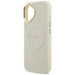 Case Guess Peony Hot Stamp MagSafe for iPhone 17 beige - imagine 6