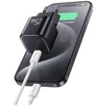 Charger USAMS JC Series CC289 25W GaN Mini Fast Charger USB-C black - imagine 6