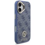 Case Guess 4G Strass Logo MagSafe for iPhone 17 blue - imagine 4