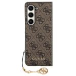 Guess GUHCZFD5GF4GBR F946 Z Fold5 brown hardcase 4G Charms Collection - imagine 2