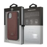 Mercedes MEHCP14SARMRE iPhone 14 / 15 / 13 6.1" Red Hardcase Leather Urban Bengale - imagine 8
