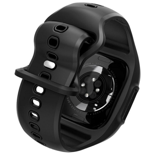 Case Spigen Liquid Air Pro for Apple Watch 10 (46 mm) black - imagine 9