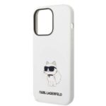 Karl Lagerfeld KLHMP14LSNCHBCH iPhone 14 Pro 6,1" hardcase white Silicone Choupette MagSafe - imagine 6