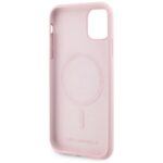 Case Karl Lagerfeld Silicone Karl&Choupette MagSafe for iPhone 11 pink - imagine 7