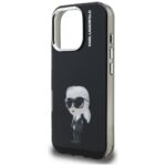Case Karl Lagerfeld IML Aquarelle Karl   & Logo MagSafe for iPhone 16 Pro Max black - imagine 6