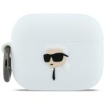 Case Karl Lagerfeld Silicone Karl Head   3D for AirPods Pro 3 white
