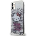 Hello Kitty HKHCN61HDGPHT iPhone 11 / Xr 6.1"white hardcase IML Kitty On Bricks Graffiti - imagine 2