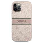 Guess GUHCP12M4GDPI iPhone 12/12 Pro 6,1" pink hardcase 4G Stripe - imagine 3