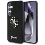 Case Guess Fixed Glitter Big 4G Metal Logo to Samsung Galaxy S25+ black