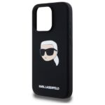Karl Lagerfeld KLHMP15XSKHPPLK iPhone 15 Pro Max 6.7" black hardcase Silicone Karl Head Print - imagine 6