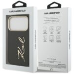 Karl Lagerfeld Karl Script Logo Case for iPhone 17 Pro Black - imagine 8