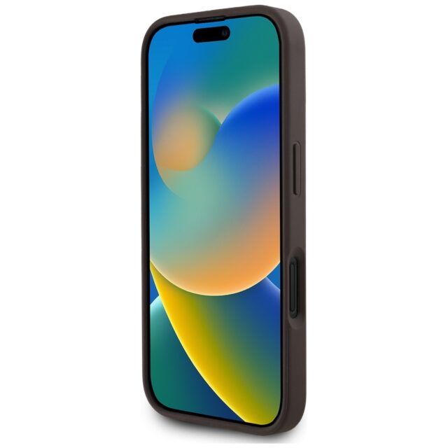 Case Guess 4G Circle Classic Logo MagSafe for iPhone 16 brown - imagine 5