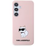 Karl Lagerfeld KLHCS24MSNCHBCP S24+ S926 hardcase pink Silicone Choupette - imagine 3