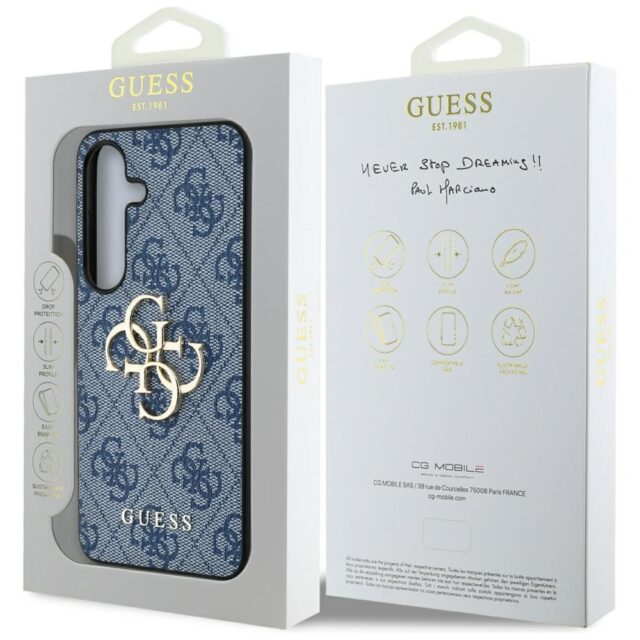 Case Guess Big 4G Logo Classic Logo for Samsung Galaxy S25 blue - imagine 8