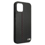 BMW BMHCP12MMCARBK case iPhone 12 / 12 Pro 6.1" black hardcase M Collection PU Carbon Stripe - imagine 8