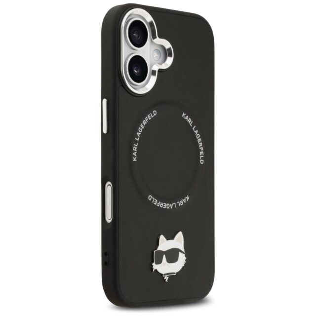 Karl Lagerfeld Choupette Pin MagSafe Case for iPhone 17 Black - imagine 4