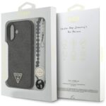 Case Guess 4G Strap Triangle Logo        MagSafe for iPhone 17 black - imagine 8