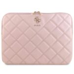 Guess Sleeve GUCS14ZPSQSSGP 14" pink Quilted 4G