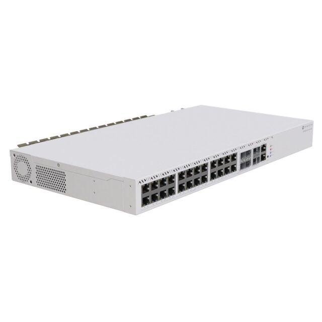 Mikrotik CRS326-4C+20G+2Q+RM | Switch | 20x RJ45 2.5G, 4x (2.5G ETH/10G SFP+ Combo, 2x 40G QSFP+ - imagine 3