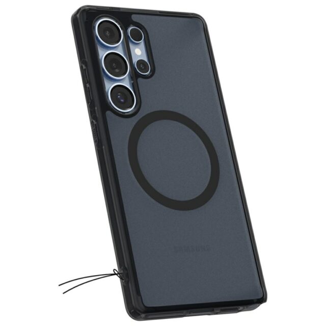 Spigen Ultra Hybrid Mag MagSafe Case for Samsung Galaxy S25 Ultra Smoke Black - imagine 6