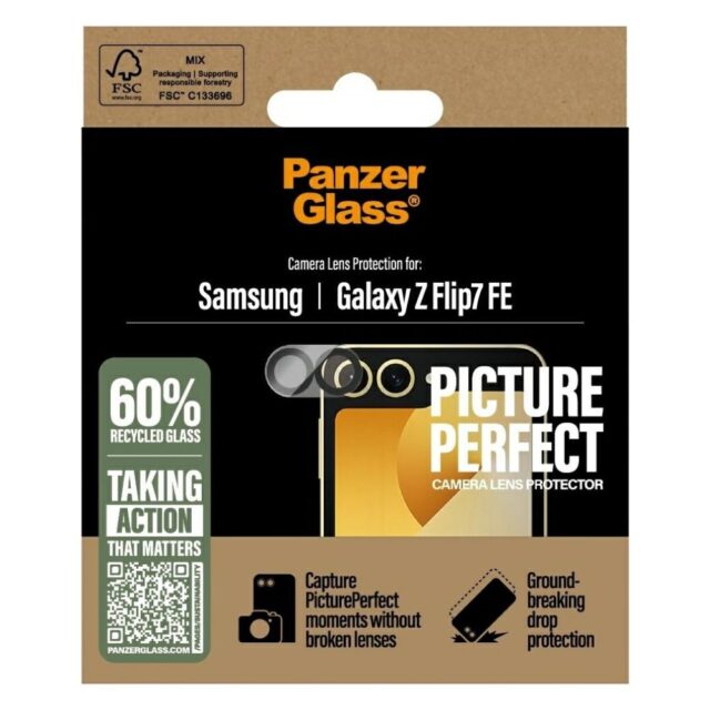 Tempered glass for camera lens PanzerGlass PicturePerfect for Samsung Galaxy Z Flip7 FE - imagine 4