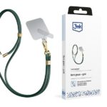 3MK EasyClip Dark Green (gold) Phone Lanyard