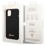 Guess GUHCP14MSLSMK iPhone 14 Plus / 15 Plus 6.7" black hard case Silicone Vintage Gold Logo - imagine 8