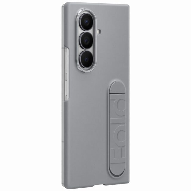 Case Samsung Silicone Case for Galaxy Z   Fold7 grey - imagine 3