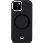 Mercedes MEHMP15S23SCMK iPhone 15 / 14 / 13 6.1" Black Hardcase Silicone Bicolor MagSafe - imagine 3