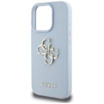 Case Guess Grained Big 4G Logo Small Classic Logo for iPhone 16 Pro Max blue - imagine 6