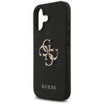 Guess Grained Big 4G & Classic Logo case for iPhone 17 black - imagine 6