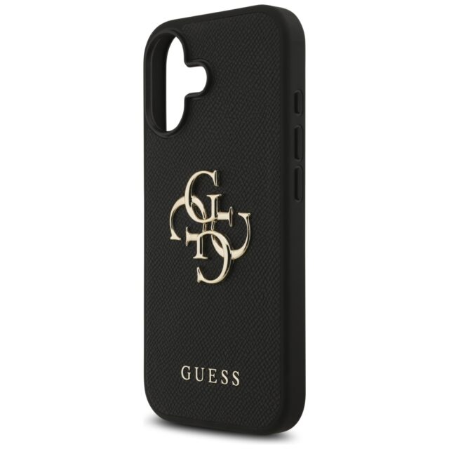 Guess Grained Big 4G & Classic Logo case for iPhone 17 black - imagine 6