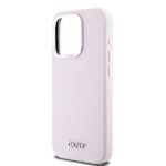 DKNY DKHMP14LSMCHLP iPhone 14 Pro 6.1" pink hardcase Liquid Silicone Small Metal Logo MagSafe - imagine 6