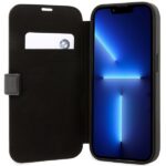BMW BMBKP14L22RVSK case iPhone 14 Pro 6.1" black bookcase Leather Stamp Blue Lines - imagine 6