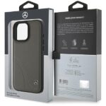 Mercedes MEHCP16X23RBCSB iPhone 16 Pro Max 6.9" brown hardcase MB Curved Stitches Leather - imagine 8