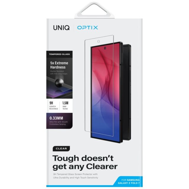 UNIQ Optix Clear tempered glass for Samsung Galaxy Z Fold7 - imagine 3