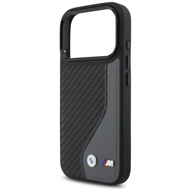Case BMW M Carbon Logo MagSafe for iPhone 17 Pro anthracite - imagine 6
